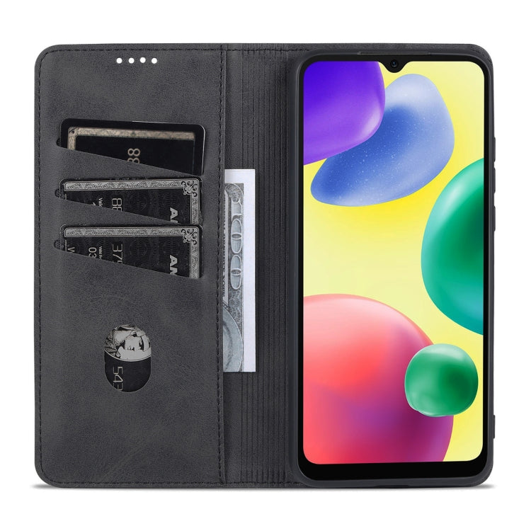 For Xiaomi Redmi 10C / 10 India AZNS Magnetic Calf Texture Flip Leather Phone Case