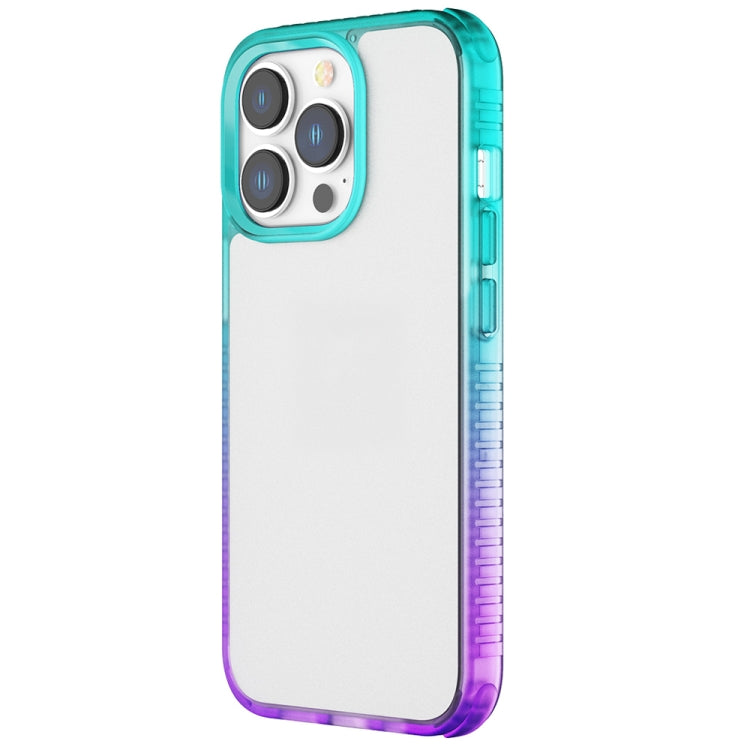 For iPhone 12 Pro Max Colorful Gradient TPU + PC Phone Case