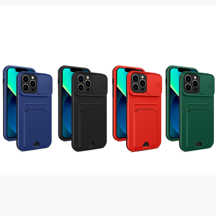 3 in 1 Sliding Camshield Card Phone Case For iPhone 12 Pro