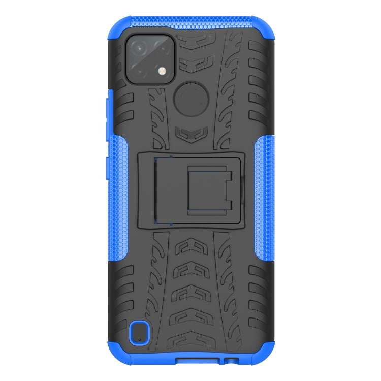 For OPPO Realme C21Y Tire Texture TPU + PC Phone Case with Holder