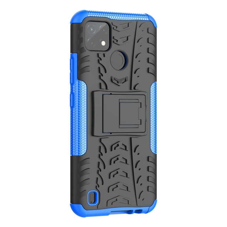 For OPPO Realme C21Y Tire Texture TPU + PC Phone Case with Holder