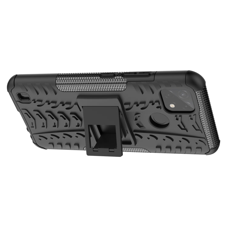 For OPPO Realme C21Y Tire Texture TPU + PC Phone Case with Holder