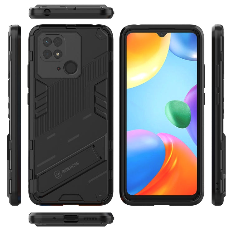 For Xiaomi Redmi 10C 4G Punk Armor PC + TPU Phone Case with Holder