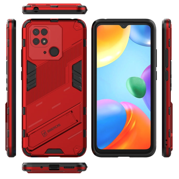 For Xiaomi Redmi 10C 4G Punk Armor PC + TPU Phone Case with Holder