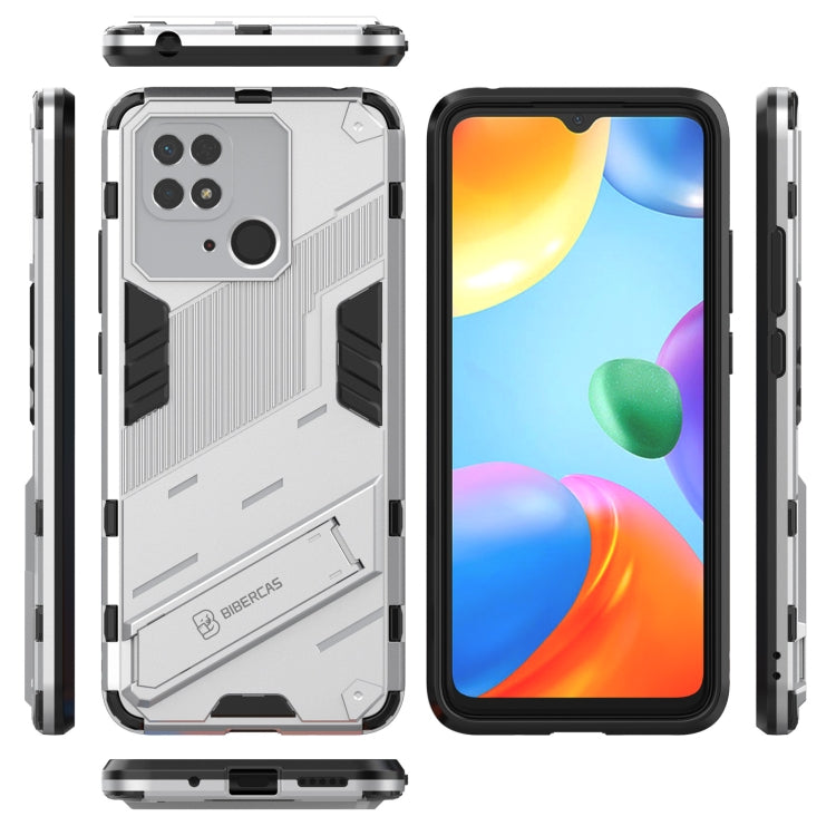 For Xiaomi Redmi 10C 4G Punk Armor PC + TPU Phone Case with Holder