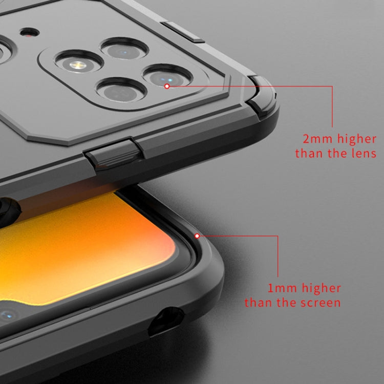 For Xiaomi Redmi 10C 4G Punk Armor PC + TPU Phone Case with Holder