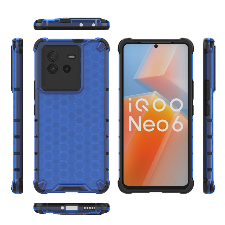 For vivo iQOO Neo6 5G China Shockproof Honeycomb PC + TPU Protective Case
