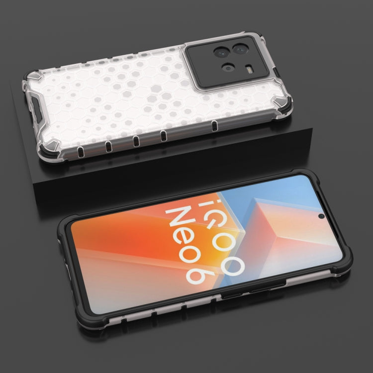 For vivo iQOO Neo6 5G China Shockproof Honeycomb PC + TPU Protective Case