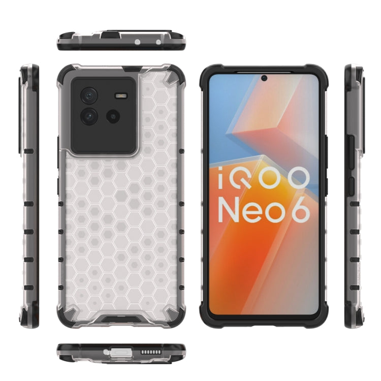For vivo iQOO Neo6 5G China Shockproof Honeycomb PC + TPU Protective Case