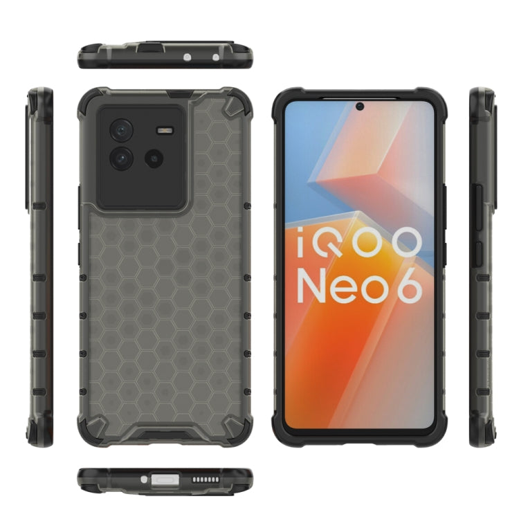 For vivo iQOO Neo6 5G China Shockproof Honeycomb PC + TPU Protective Case