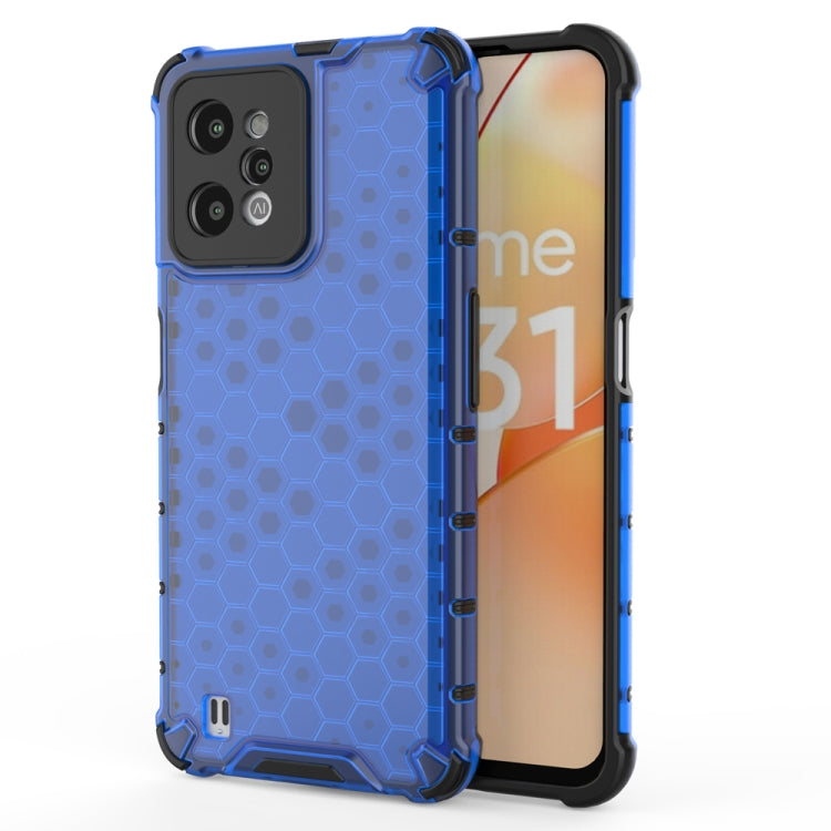 For OPPO Realme C31 4G Shockproof Honeycomb PC + TPU Protective Case