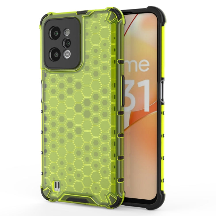 For OPPO Realme C31 4G Shockproof Honeycomb PC + TPU Protective Case