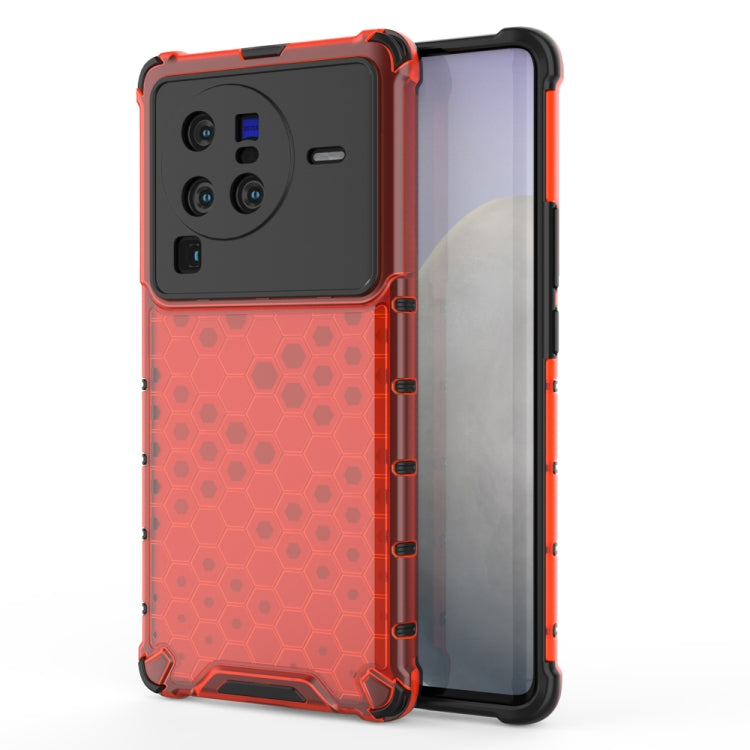 For vivo X80 Pro 5G China Shockproof Honeycomb PC + TPU Protective Case