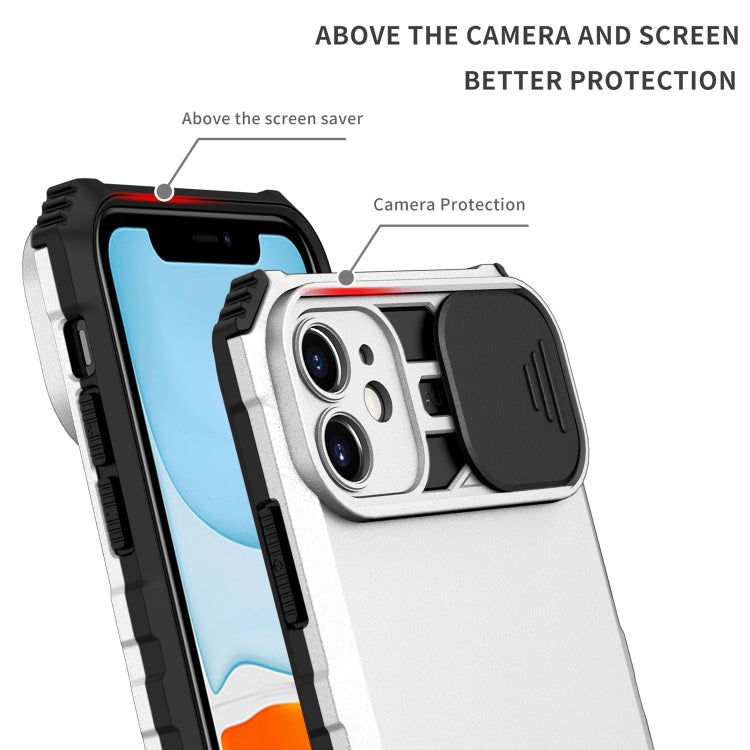 For iPhone 11 Stereoscopic Holder Sliding Camshield Phone Case