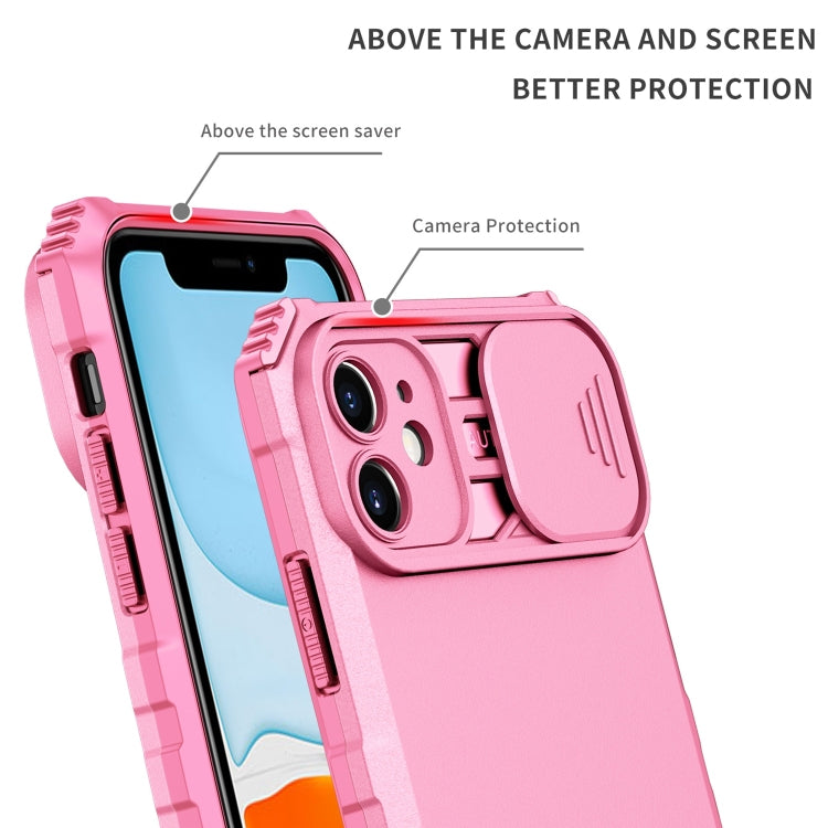 For iPhone 11 Stereoscopic Holder Sliding Camshield Phone Case