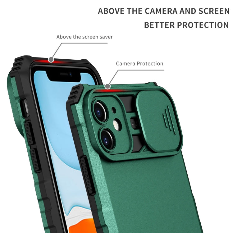 For iPhone 11 Stereoscopic Holder Sliding Camshield Phone Case