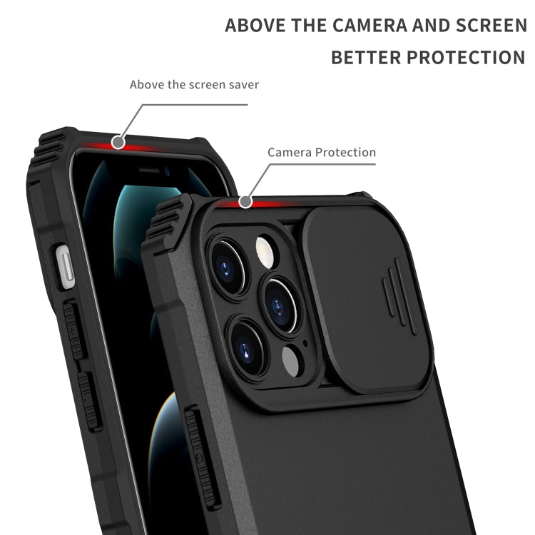 For iPhone 11 Pro Stereoscopic Holder Sliding Camshield Phone Case