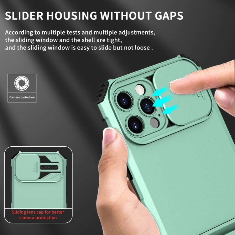 For iPhone 11 Pro Stereoscopic Holder Sliding Camshield Phone Case