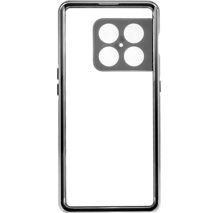 For OnePlus 10 Pro Full Cover Magnetic Metal Tempered Glass Phone Case