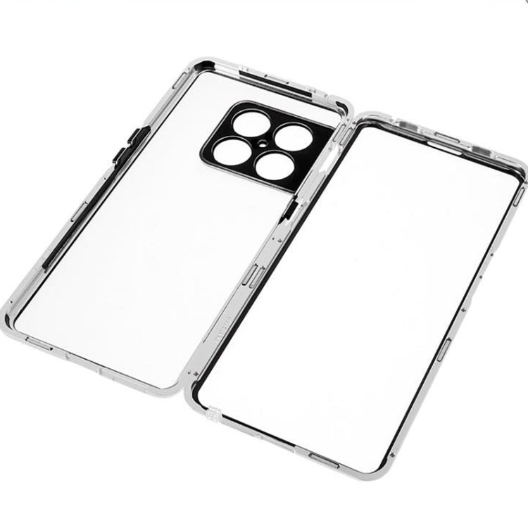 For OnePlus 10 Pro Full Cover Magnetic Metal Tempered Glass Phone Case