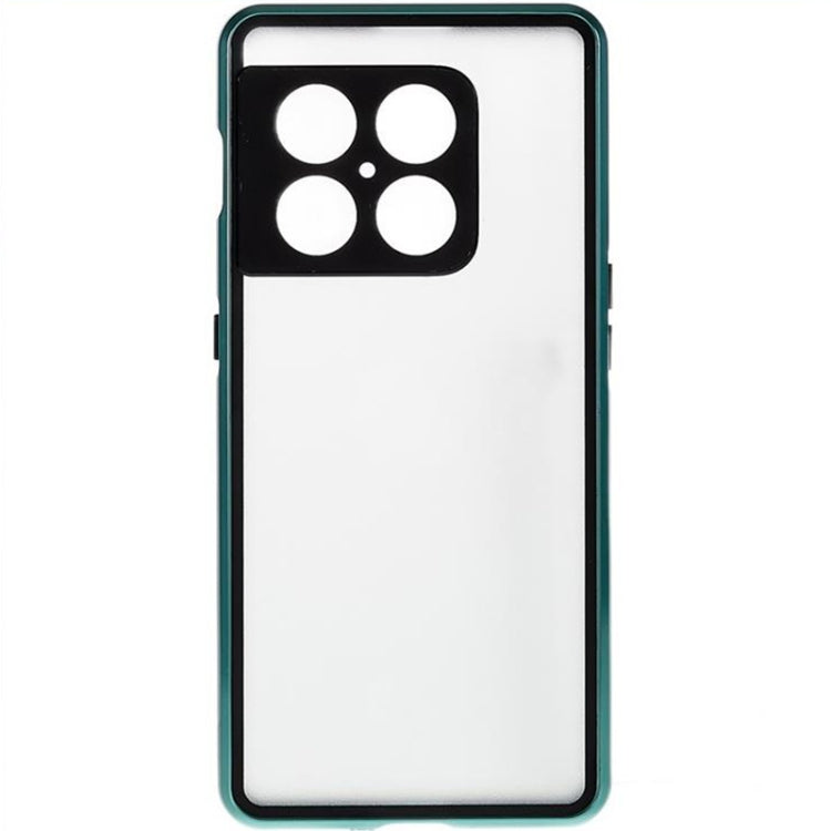 For OnePlus 10 Pro Full Cover Magnetic Metal Tempered Glass Phone Case