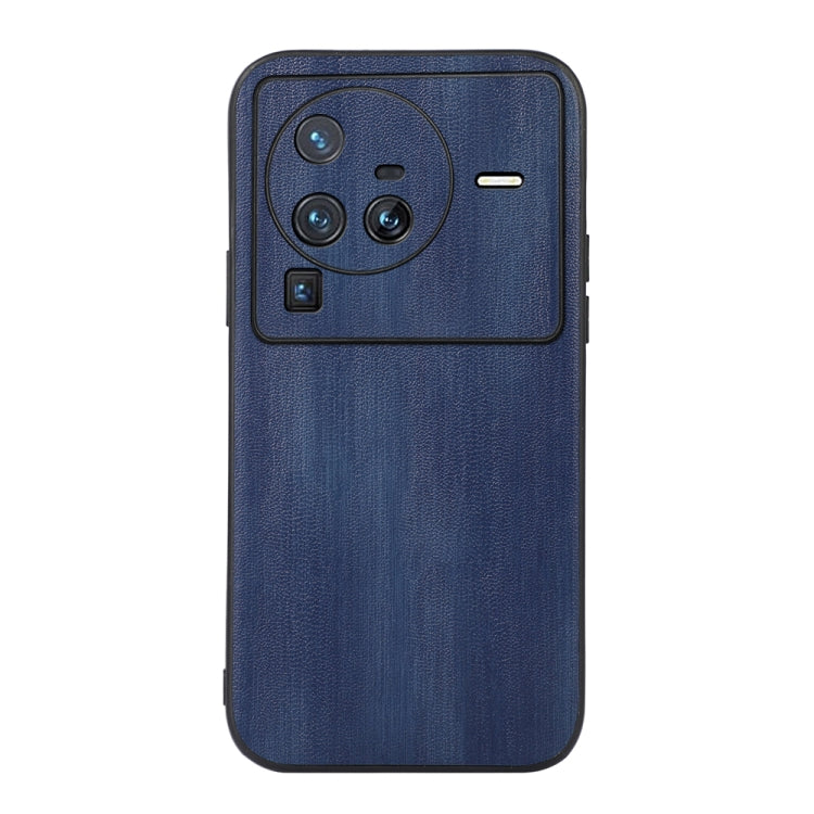 For Vivo X80 Pro Yellow Cow Texture PU Phone Case