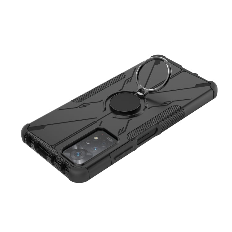 For Xiaomi Redmi Note 11 Pro 5G Armor Bear Shockproof PC + TPU Phone Case with Ring