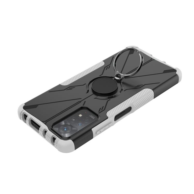 For Xiaomi Redmi Note 11 Pro 5G Armor Bear Shockproof PC + TPU Phone Case with Ring