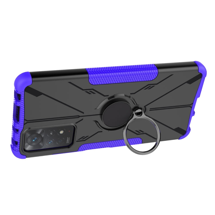 For Xiaomi Redmi Note 11 Pro 5G Armor Bear Shockproof PC + TPU Phone Case with Ring