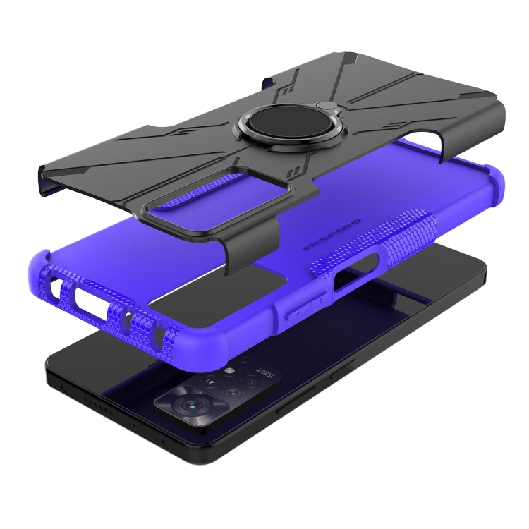 For Xiaomi Redmi Note 11 Pro 5G Armor Bear Shockproof PC + TPU Phone Case with Ring