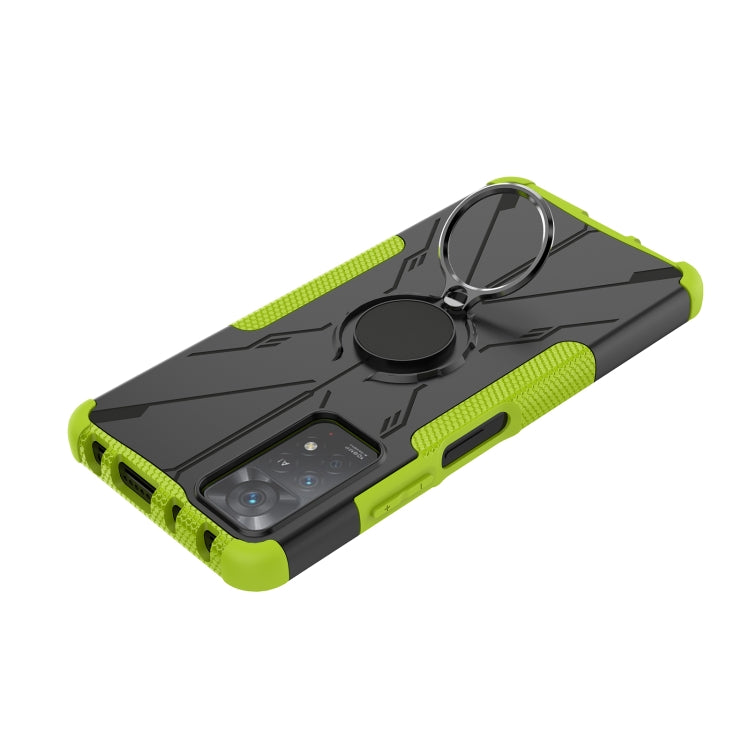 For Xiaomi Redmi Note 11 Pro 5G Armor Bear Shockproof PC + TPU Phone Case with Ring