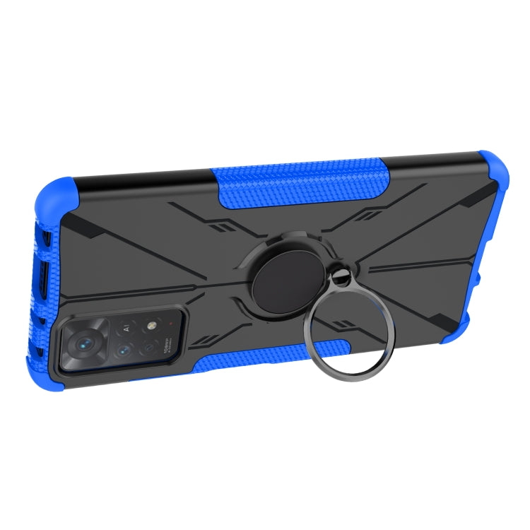 For Xiaomi Redmi Note 11 Pro 5G Armor Bear Shockproof PC + TPU Phone Case with Ring