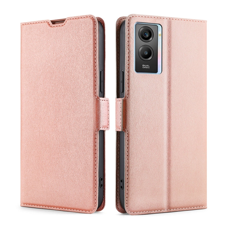 For vivo Y55S 5G Ultra-thin Voltage Side Buckle Leather Phone Case
