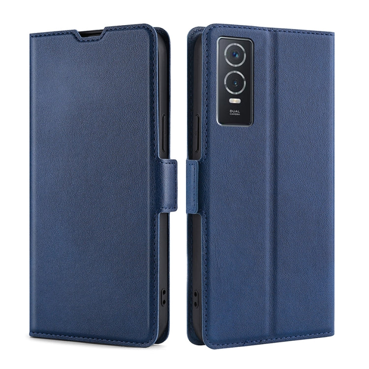 For vivo Y76S / Y74S Ultra-thin Voltage Side Buckle Leather Phone Case