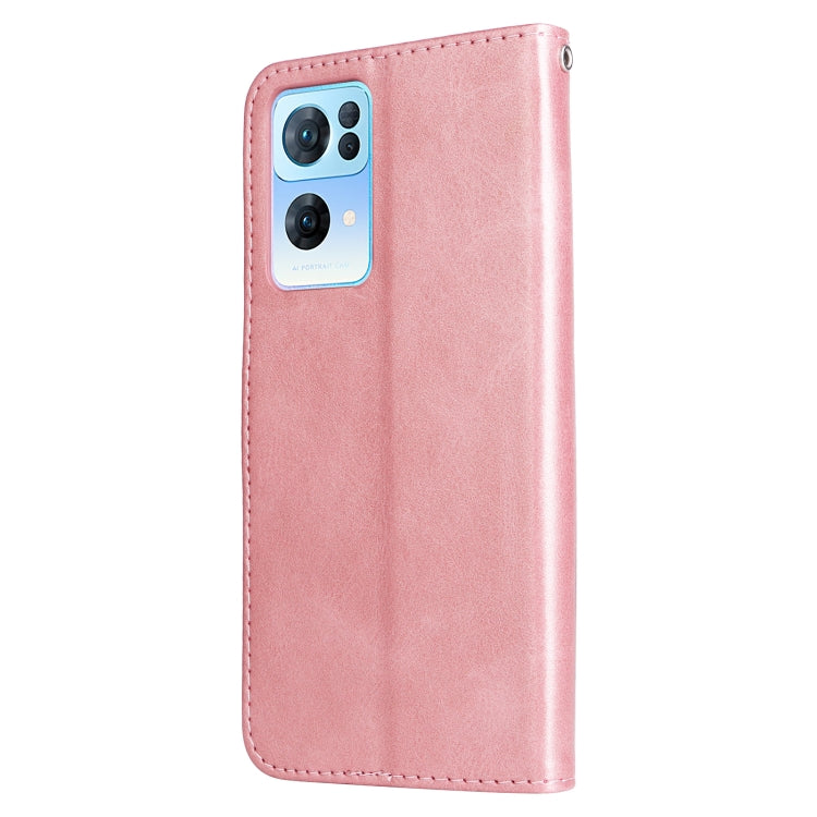 For OPPO Reno7 Pro 5G China & Global Fashion Calf Texture Zipper Horizontal Flip Leather Case