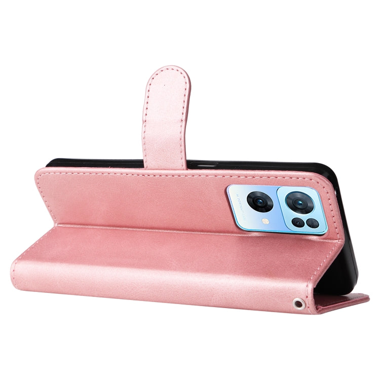 For OPPO Reno7 Pro 5G China & Global Fashion Calf Texture Zipper Horizontal Flip Leather Case