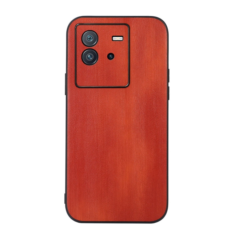 For vivo iQOO Neo6 Yellow Cow Texture PU Phone Case