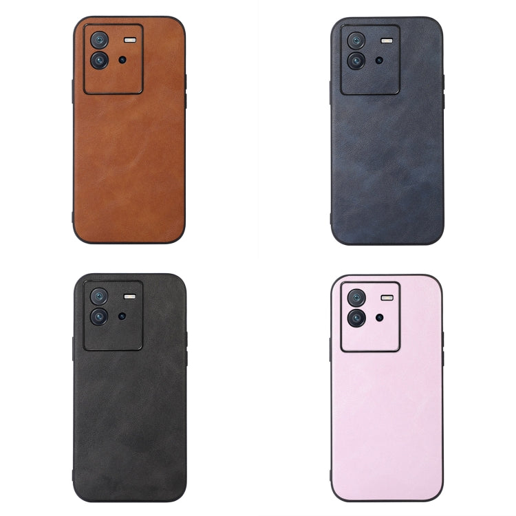 For vivo iQOO Neo6 Cowhide Texture PU Phone Case