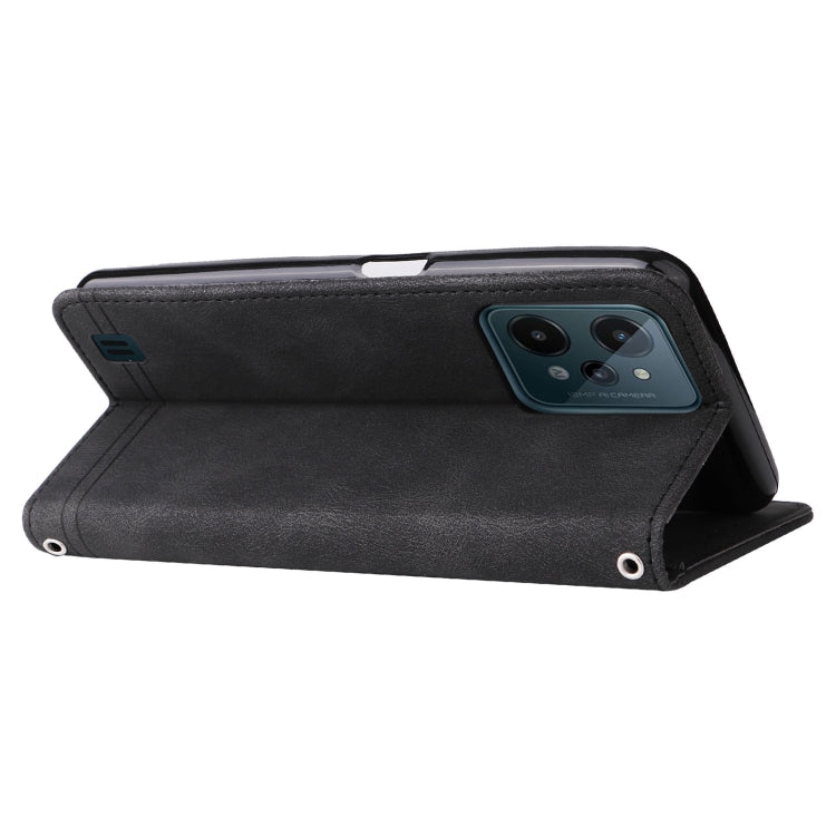 For OPPO Realme C31 Skin Feel Life Tree Metal Button Leather Phone Case