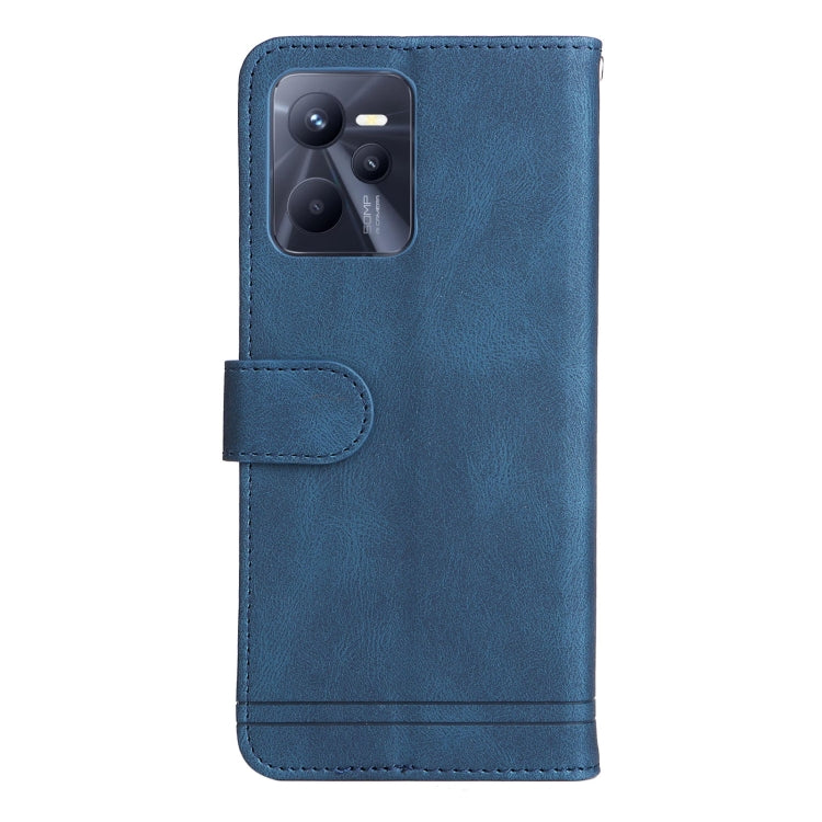 For OPPO Realme C35 Skin Feel Life Tree Metal Button Leather Phone Case