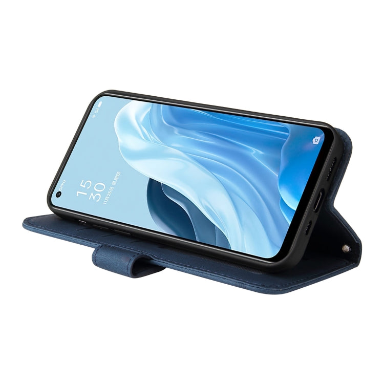 For OPPO Reno7 SE 5G Skin Feel Life Tree Metal Button Leather Phone Case