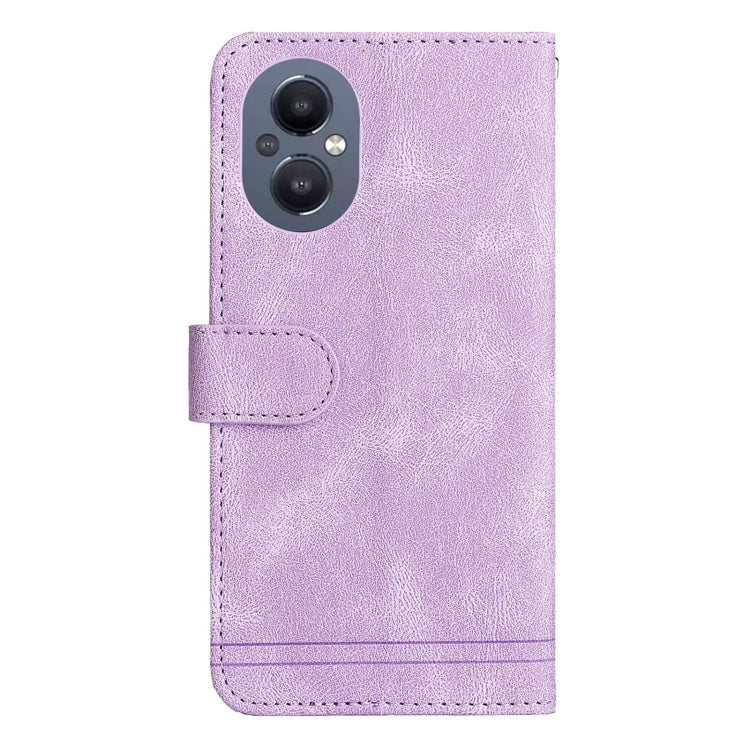 For OPPO A96 5G / Reno7 Z 5G / OnePlus Nord N20 5G Skin Feel Life Tree Metal Button Leather Phone Case
