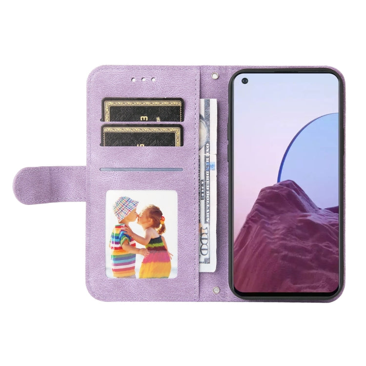 For OPPO A96 5G / Reno7 Z 5G / OnePlus Nord N20 5G Skin Feel Life Tree Metal Button Leather Phone Case