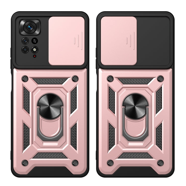 For Xiaomi Redmi Note 11 Pro Global Sliding Camera Cover Design TPU+PC Protective Phone Case