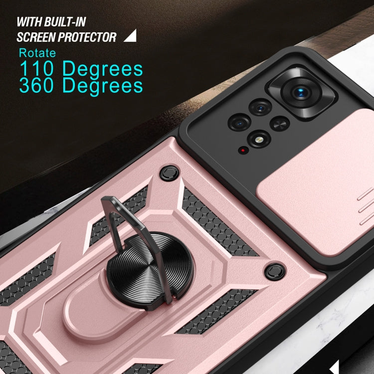 For Xiaomi Redmi Note 11 Pro Global Sliding Camera Cover Design TPU+PC Protective Phone Case