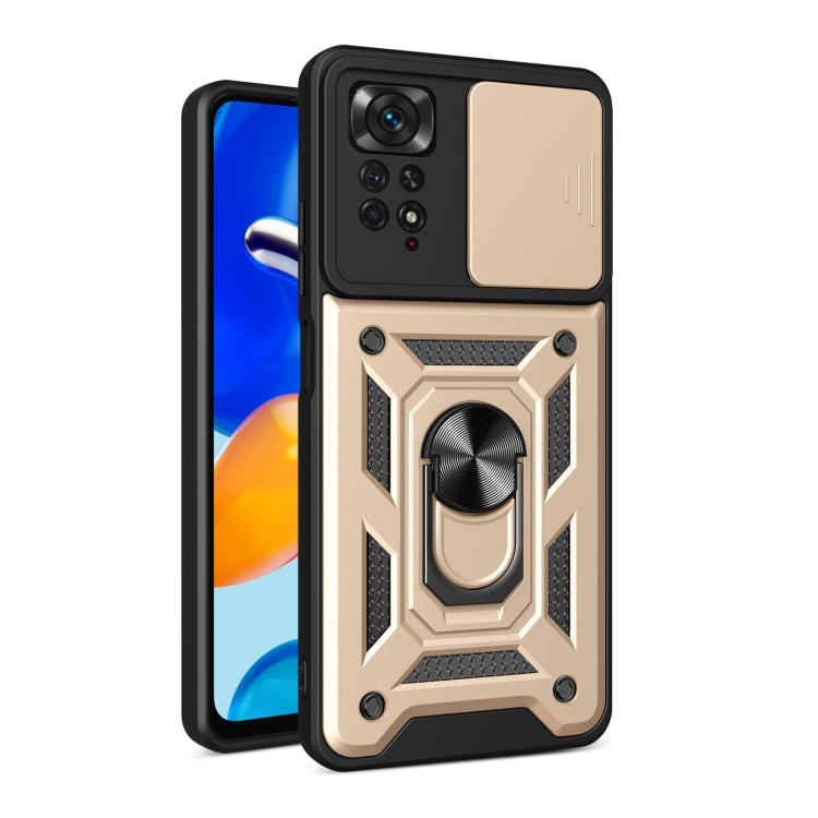 For Xiaomi Redmi Note 11 Pro Global Sliding Camera Cover Design TPU+PC Protective Phone Case