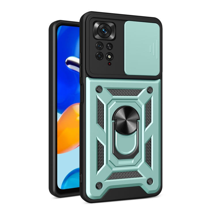 For Xiaomi Redmi Note 11 Pro Global Sliding Camera Cover Design TPU+PC Protective Phone Case