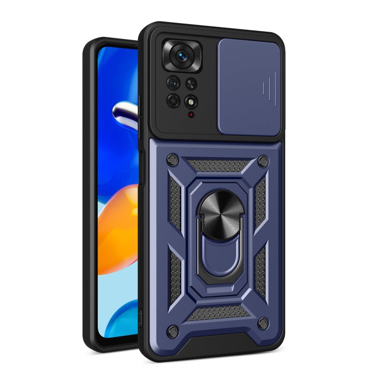 For Xiaomi Redmi Note 11 Pro Global Sliding Camera Cover Design TPU+PC Protective Phone Case