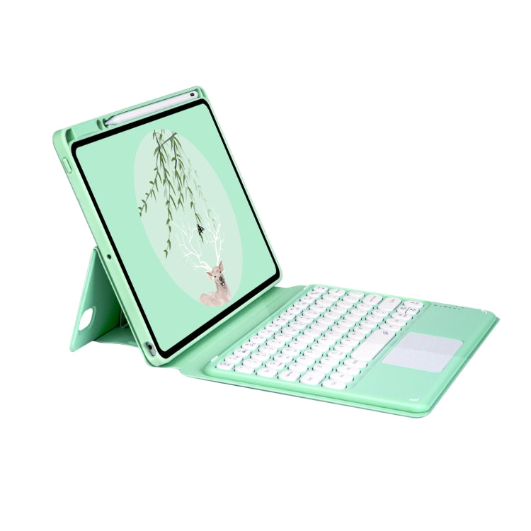 Bluetooth Keyboard Leather Case with Touchpad & Rotatable Bottom Case For iPad 10.2 2021 & 2020 & 2019 / Air 2019 / Pro 10.5 inch