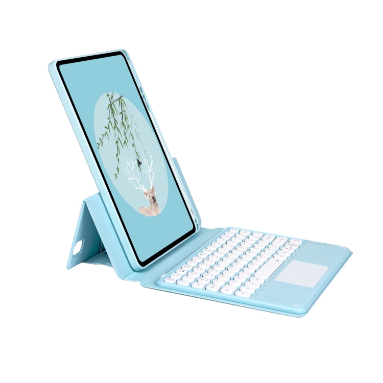 Bluetooth Keyboard Leather Case with Touchpad & Rotatable Bottom Case For iPad 10.2 2021 & 2020 & 2019 / Air 2019 / Pro 10.5 inch